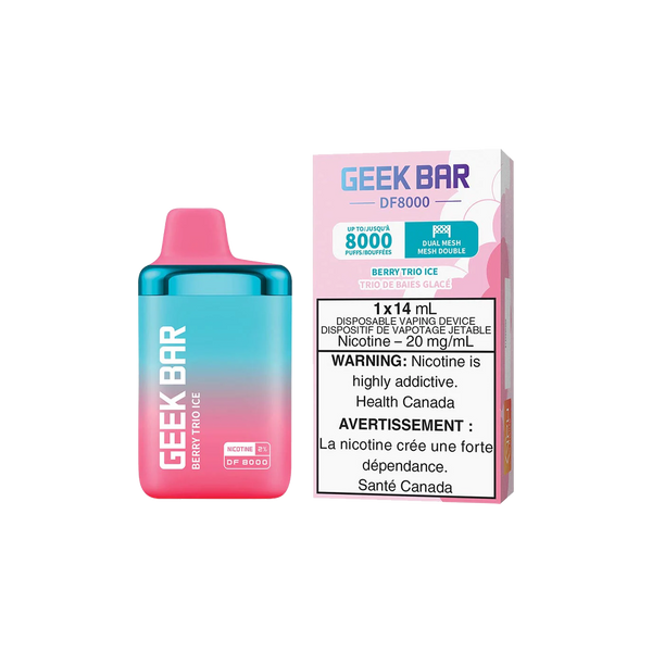 Geekbar DF8000 Puff  - Triple Berry Ice - 5%  Jetable  xvape.ma Maroc.
