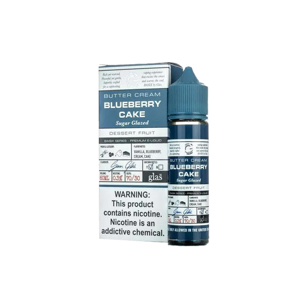 Glas Basix - Butter Cream Blueberry Cake sugar Glazed 60ml - 6mg  E-liquide premium  xvape.ma Maroc.