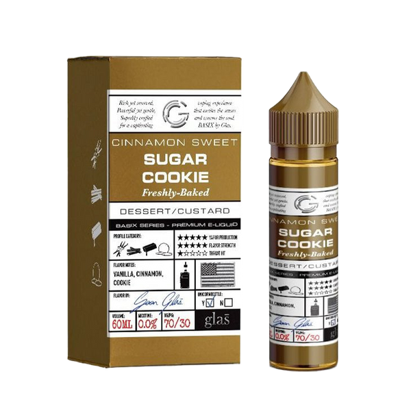Glas Basix Cinnamon Sweet Sugar Cookie 60ml  E-liquide premium  xvape.ma Maroc.