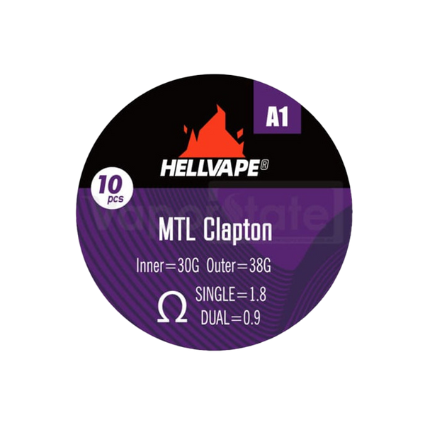 HELLVAPE MTL CLAPTON 1.8  Coil  xvape.ma Maroc.