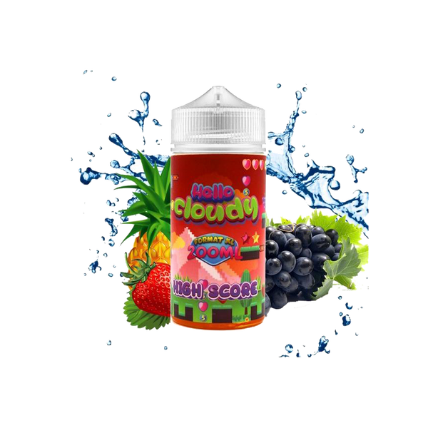 Hello Cloudy - High Score 200mL  E-liquide premium  xvape.ma Maroc.