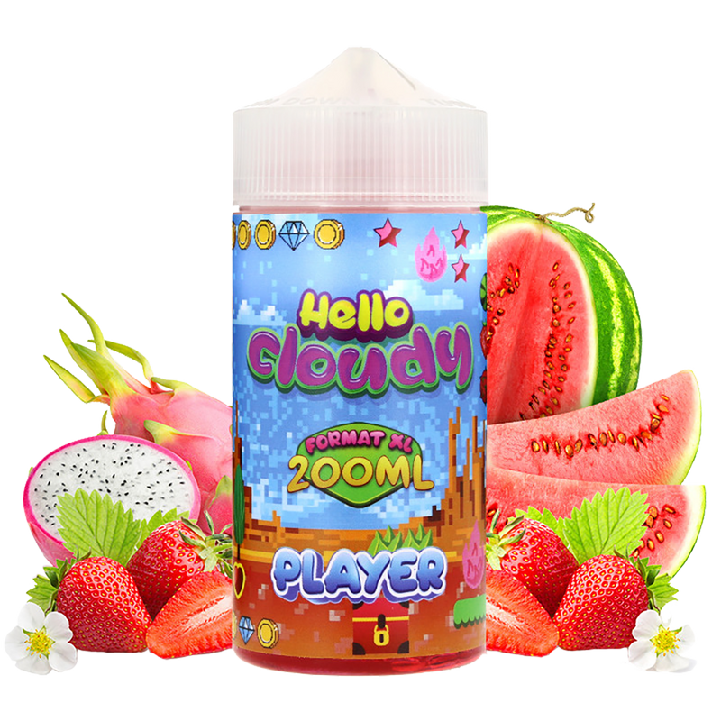 Hello Cloudy - Player 200mL  E-liquide premium  xvape.ma Maroc.