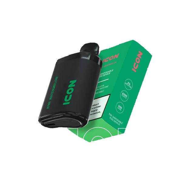 ICON - KIWI WATERMELON 2% - 6500 PUFFS  Jetable  xvape.ma Maroc.