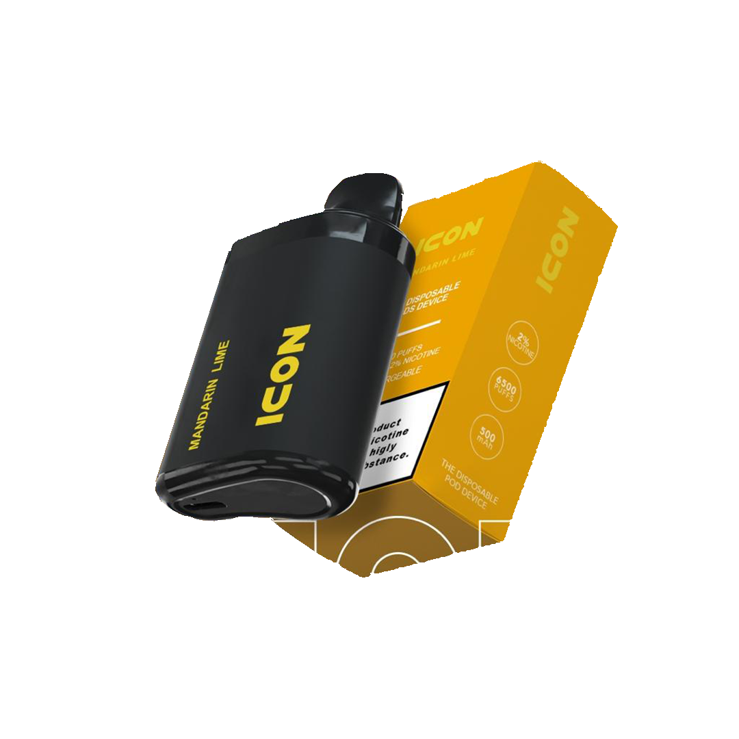 ICON - MANDARINE LIME 2% - 6500 PUFFS  Jetable  xvape.ma Maroc.