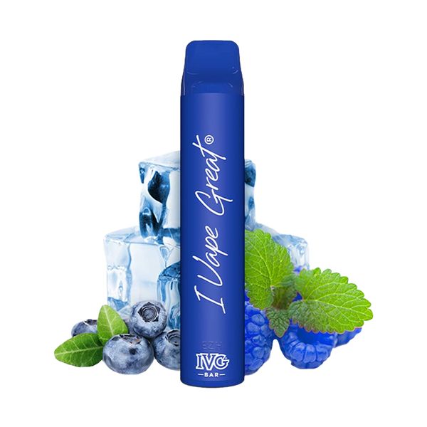IVG Bar 3000 Taffs - Blue Raspberry Ice (5%)  Jetable  xvape.ma Maroc.