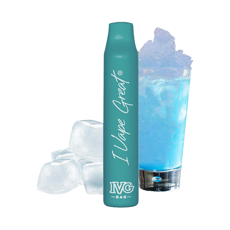 IVG Bar 600 Taffs - Blue Slush Ice (2%)  Jetable  xvape.ma Maroc.