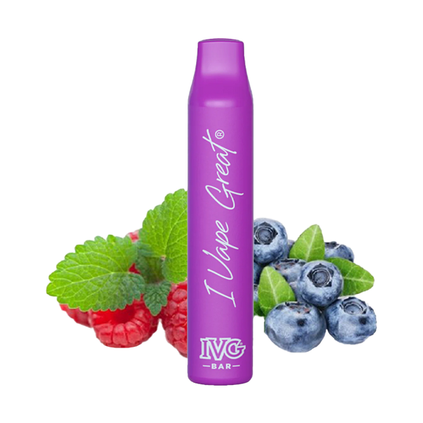 IVG Bar 600 Taffs - Blueberry Sour Raspberry (2%)  Jetable  xvape.ma Maroc.