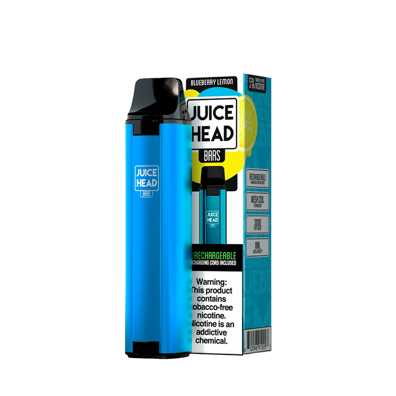 JUICE HEAD BARS 3000 Taffs Blueberry Lemon E-Cigarette Jetable