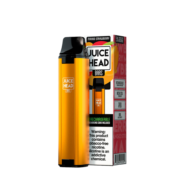 JUICE HEAD BARS 3000 Taffs Mango Strawberry E-Cigarette Jetable  Jetable  xvape.ma Maroc.