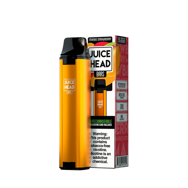 JUICE HEAD BARS 3000 Taffs Mango Strawberry E-Cigarette Jetable