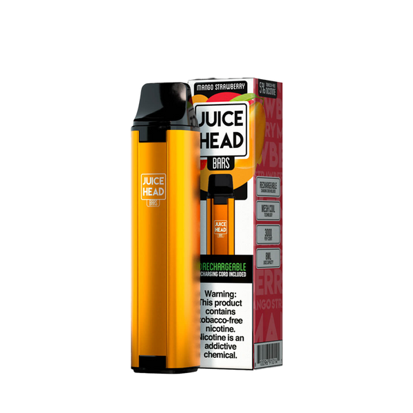 JUICE HEAD BARS 3000 Taffs Mango Strawberry Freeze E-Cigarette Jetable  Jetable  xvape.ma Maroc.