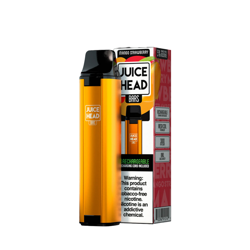JUICE HEAD BARS 3000 Taffs Mango Strawberry Freeze E-Cigarette Jetable  Jetable  xvape.ma Maroc.