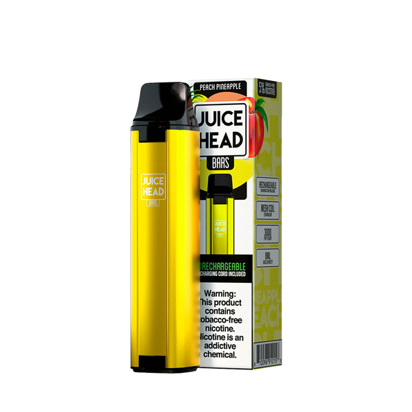 JUICE HEAD BARS 3000 Taffs Peach Pineapple Freeze E-Cigarette Jetable  Jetable  xvape.ma Maroc.