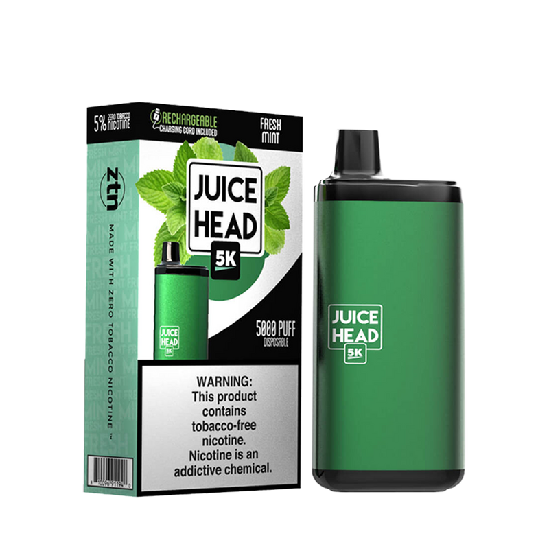 JUICE HEAD BARS FREEZE 5000 Taffs Fresh Mint  E-Cigarette jetable