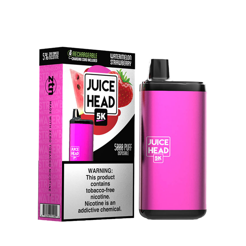 JUICE HEAD BARS FREEZE 5000 Taffs Watermelon Strawberry E-Cigarette Jetable