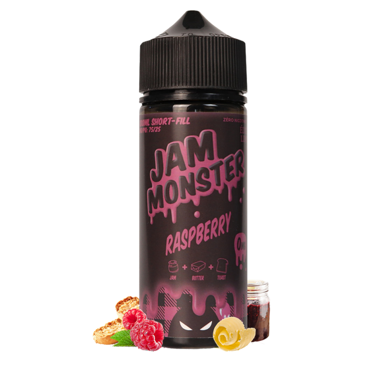 Jam Monster Raspberry Jam 120ml  E-liquide premium  xvape.ma Maroc.