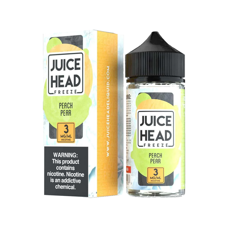 Juice Head FREEZE Peach Pear 100ML  E-liquide premium  xvape.ma Maroc.