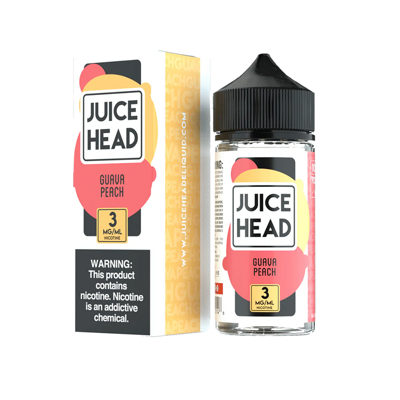 Juice Head NORMAL Guava Peach 100ML  E-liquide premium  xvape.ma Maroc.
