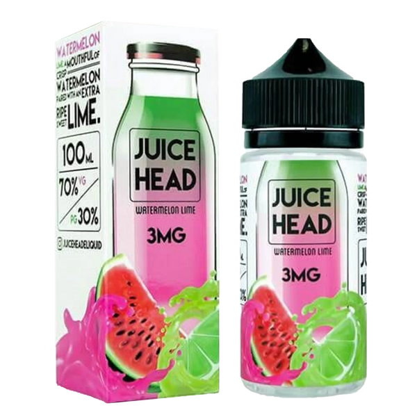 Juice Head NORMAL Watermelon Lime 100ML  E-liquide premium  xvape.ma Maroc.
