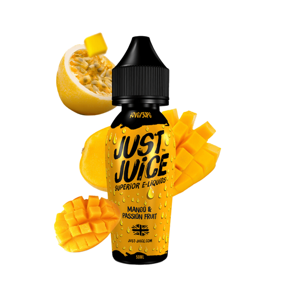Just Juice Mango Passion Fruit 60ml  E-liquide premium  xvape.ma Maroc.