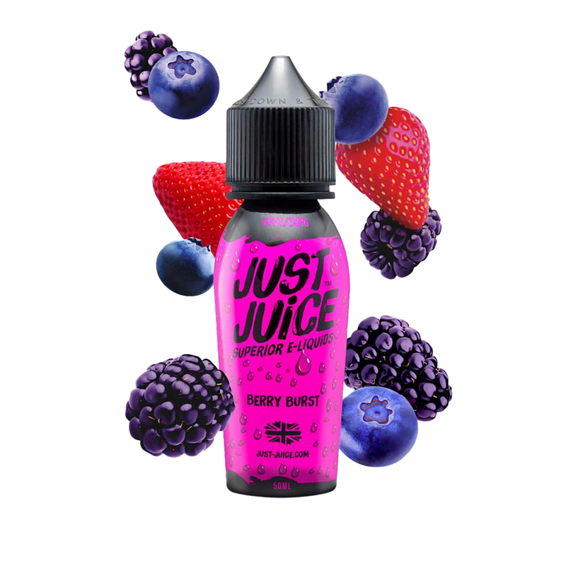 Just Juice - Berry Burst - 60ml  E-liquide premium  xvape.ma Maroc.