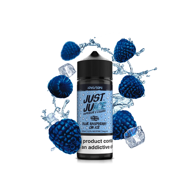 Just Juice - Blue Raspberry - 120ml  E-liquide premium  xvape.ma Maroc.