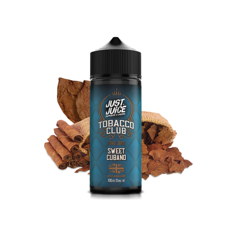 Just Juice - Tobacco Club Sweet Cubano - 120ml  E-liquide premium  xvape.ma Maroc.