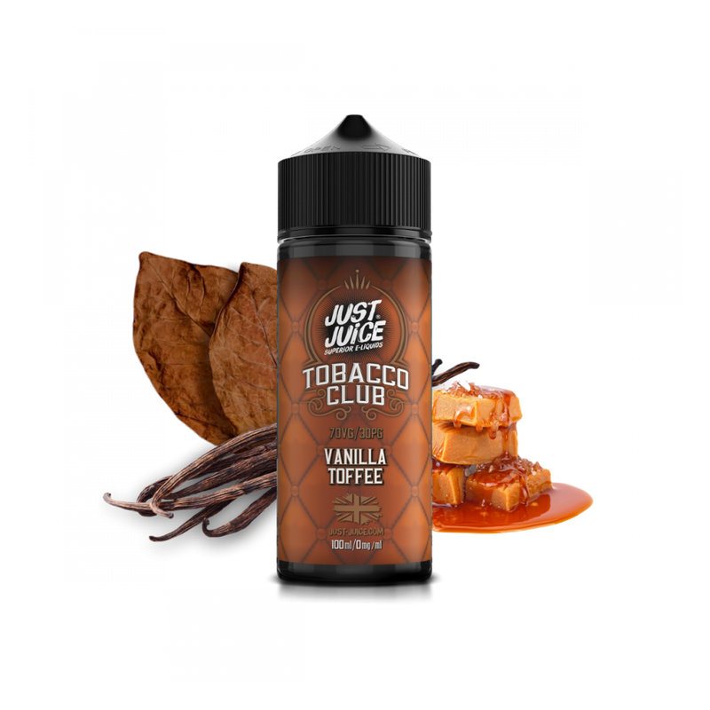 Just Juice - Tobacco Club Vainilla Toffee - 120ml  E-liquide premium  xvape.ma Maroc.