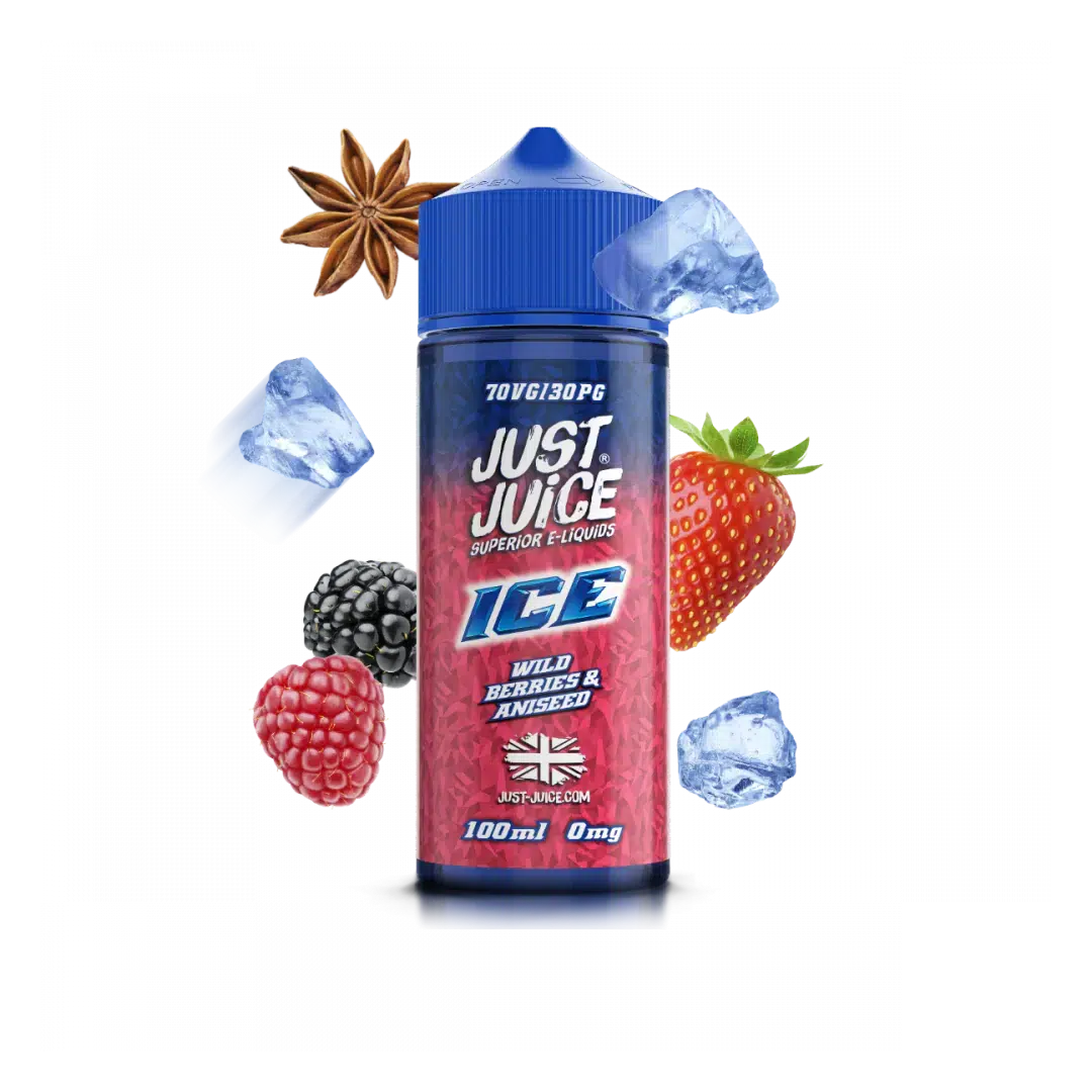 Just Juice - Wild Berries Aniseed - 120ml  E-liquide premium  xvape.ma Maroc.