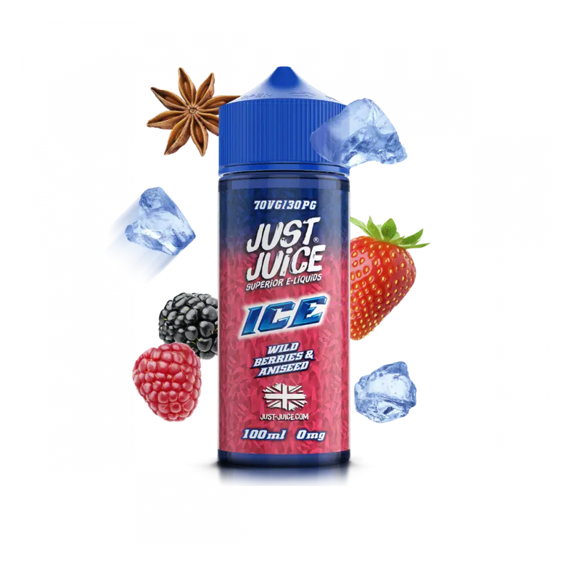 Just Juice - Wild Berries Aniseed - 120ml  E-liquide premium  xvape.ma Maroc.