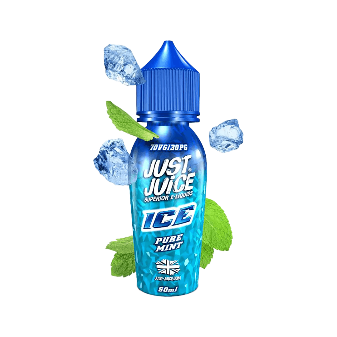 Just Juice Ice Menthe Pure  60ml  E-liquide premium  xvape.ma Maroc.