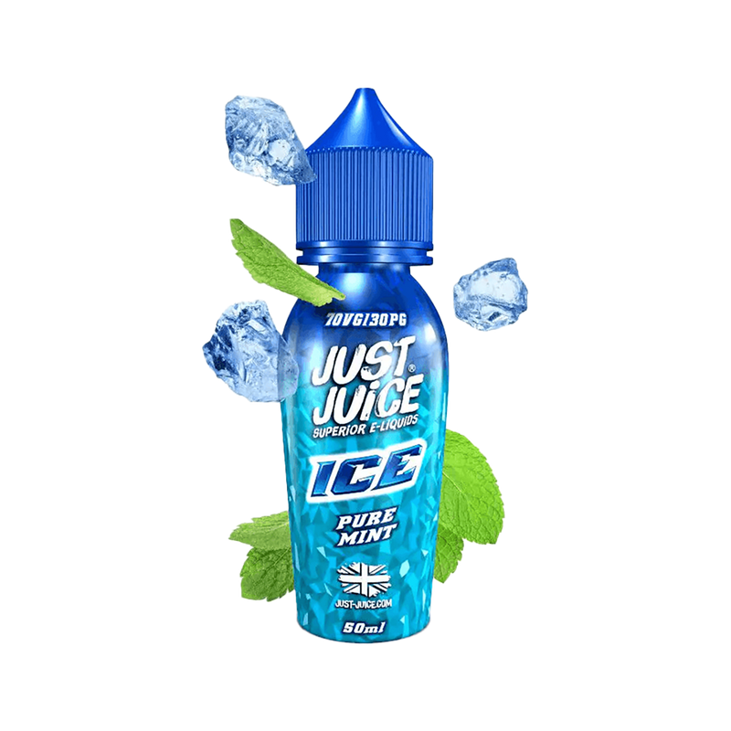 Just Juice Ice Menthe Pure  60ml  E-liquide premium  xvape.ma Maroc.