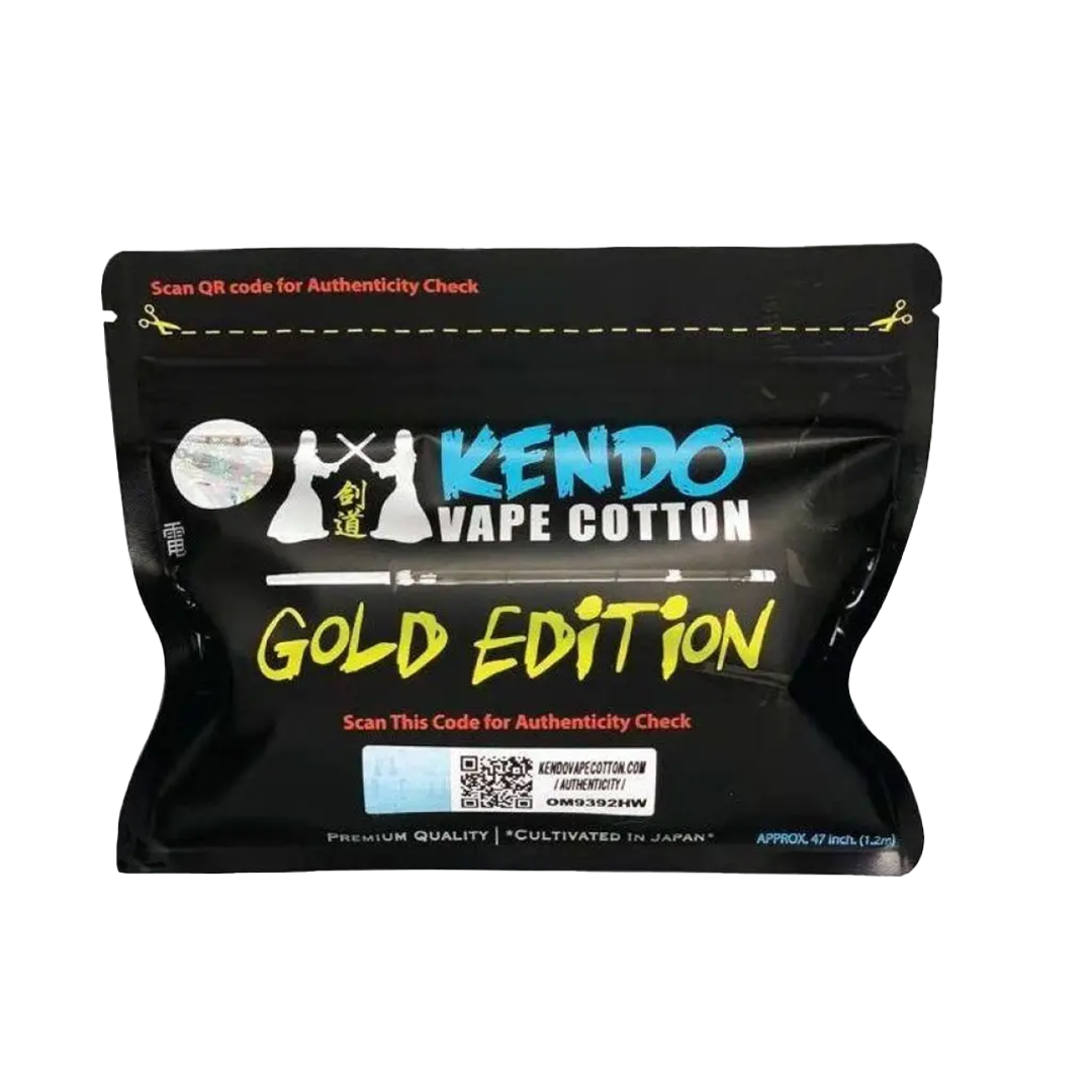 Kendo Vape coton Gold edition  Coton  xvape.ma Maroc.
