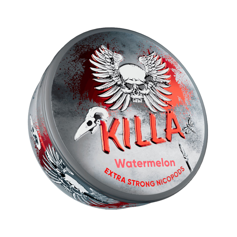 Killa Snus - Watermelon - 12,8mg/pouch - 16mg/g  Nicotine Pouches  xvape.ma Maroc.
