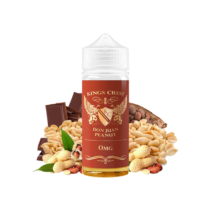 King's Crest Don Juan Peanut 120ml  E-liquide premium  xvape.ma Maroc.