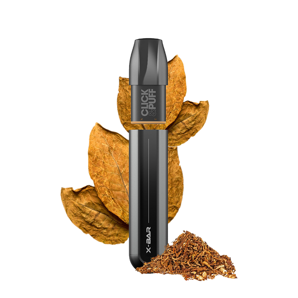 X-BAR Click & Puff kit de démarrage - BLOND TOBACCO  Starter Kits (Pods Fermés)  xvape.ma Maroc.