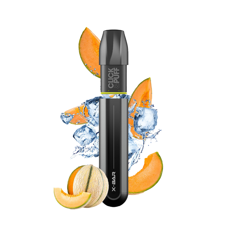 X-BAR Click & Puff kit de démarrage - FIZZY MELON  Starter Kits (Pods Fermés)  xvape.ma Maroc.