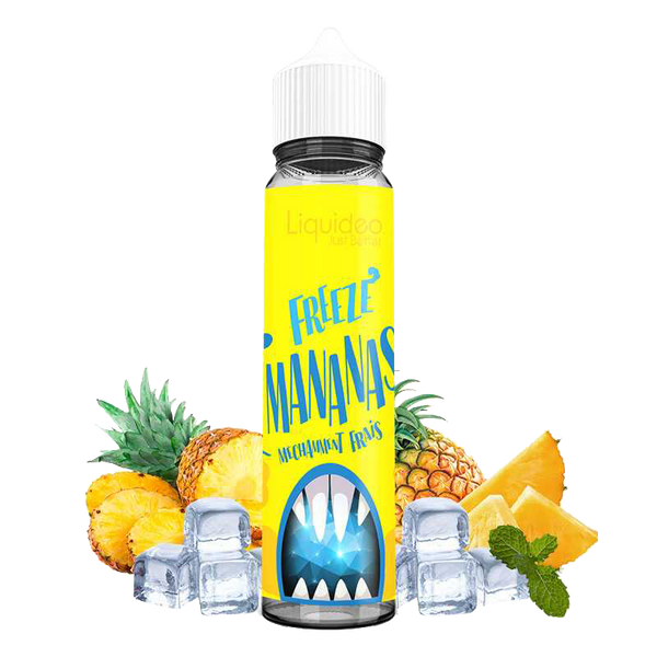 LIQUIDEO Freeze Mananas 60ml  E-liquide premium  xvape.ma Maroc.