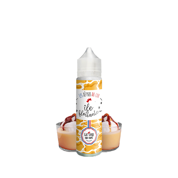 Le Coq Qui Vape - île Flottante 60ml  E-liquide premium  xvape.ma Maroc.