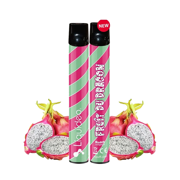 Liquideo 2000Puffs Dragon Fruit 20mg Wpuff Magnum  Jetable  xvape.ma Maroc.