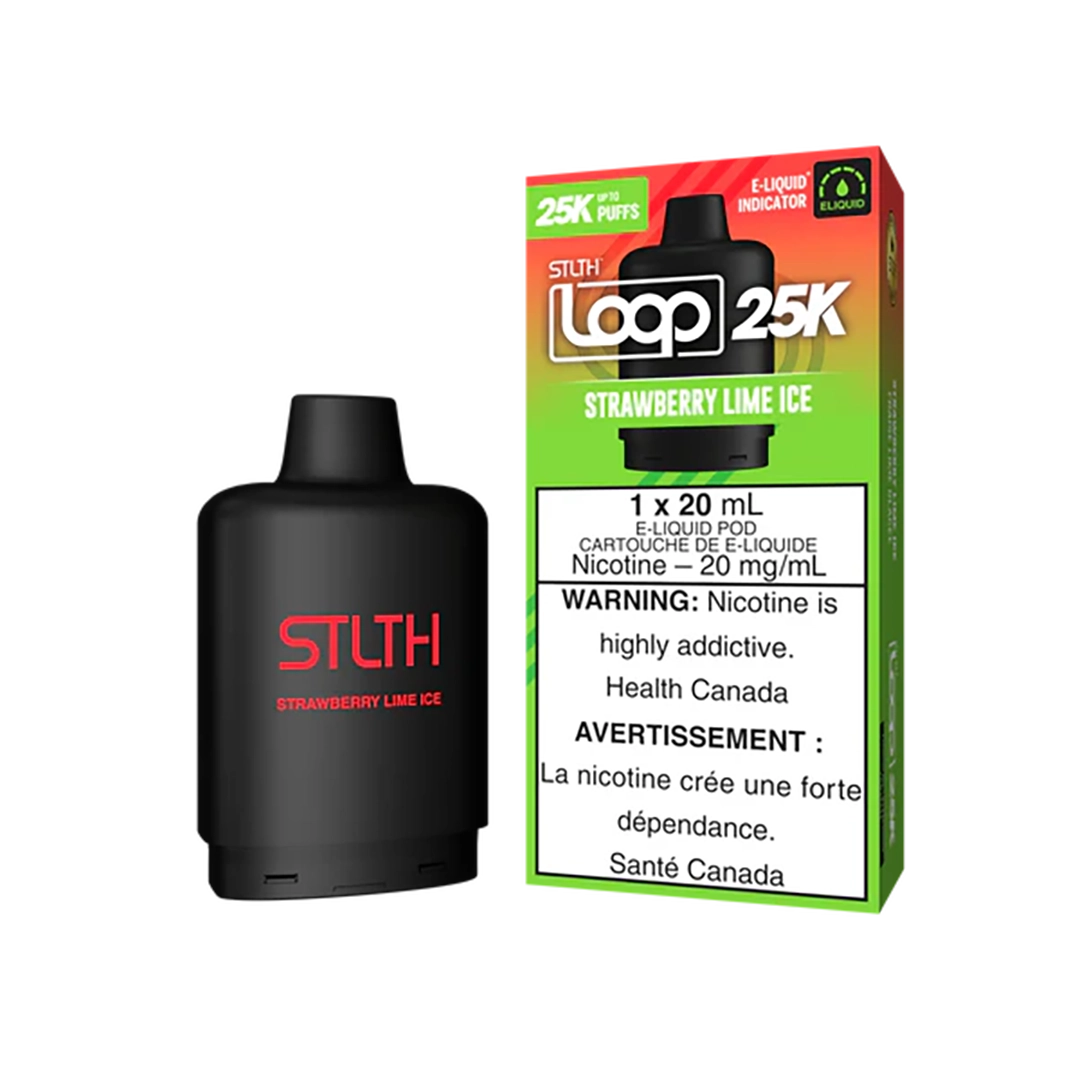 Loop - Strawberry Lime Ice - 25K Puffs  Cartouches Pré-Remplies  xvape.ma Maroc.