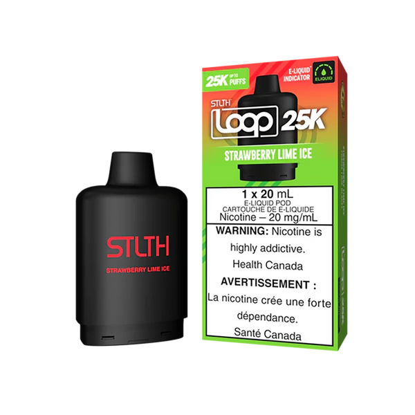 Loop - Strawberry Lime Ice - 25K Puffs  Cartouches Pré-Remplies  xvape.ma Maroc.