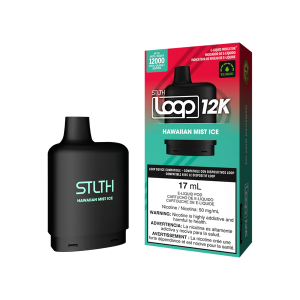 Loop -  Hawaiian Mist Ice - 12K Taffs  Cartouches Pré-Remplies  xvape.ma Maroc.