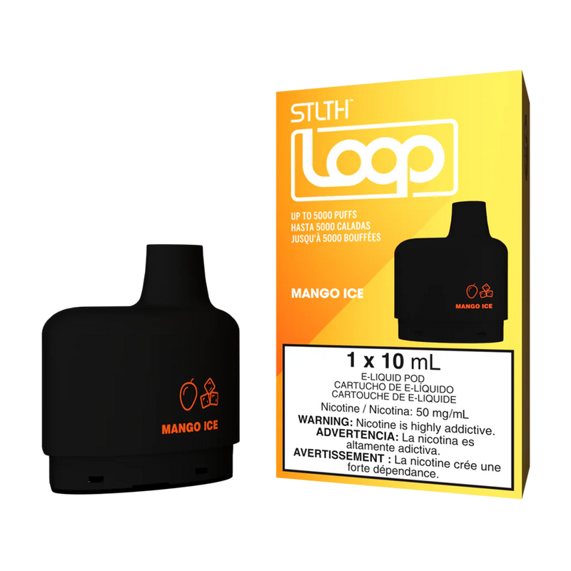 Loop - Mango Ice - 5000 Taffs  Cartouches Pré-Remplies  xvape.ma Maroc.