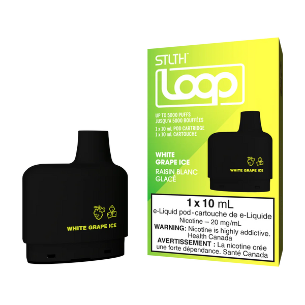 Loop - White Grape Ice - 5000 Taffs  Cartouches Pré-Remplies  xvape.ma Maroc.