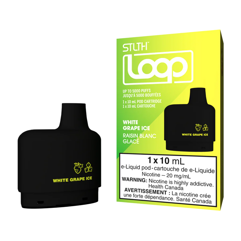Loop - White Grape Ice - 5000 Taffs  Cartouches Pré-Remplies  xvape.ma Maroc.