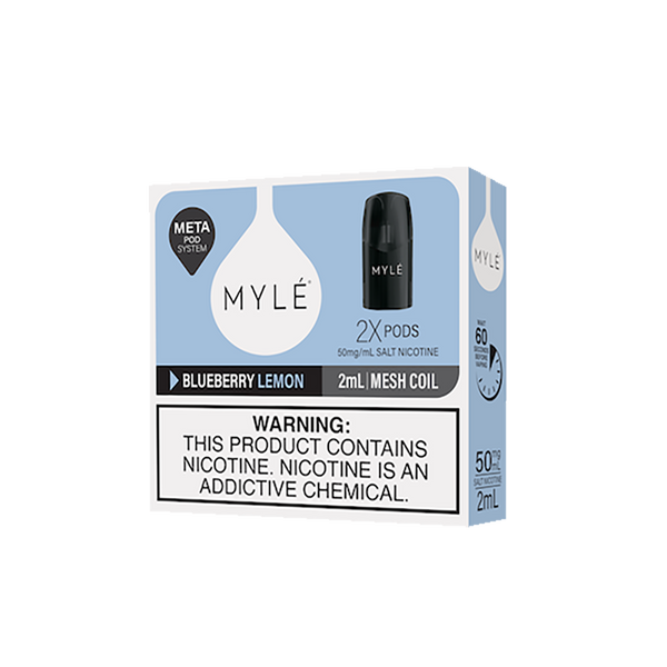 MYLE META POD - BLUEBERRY LEMON - 5%  Cartouches Pré-Remplies  xvape.ma Maroc.