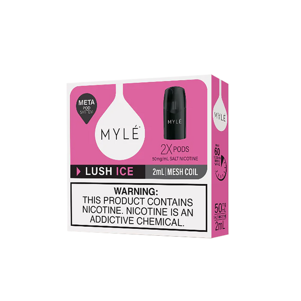 MYLE META POD - LUSH ICE - 5%  Cartouches Pré-Remplies  xvape.ma Maroc.