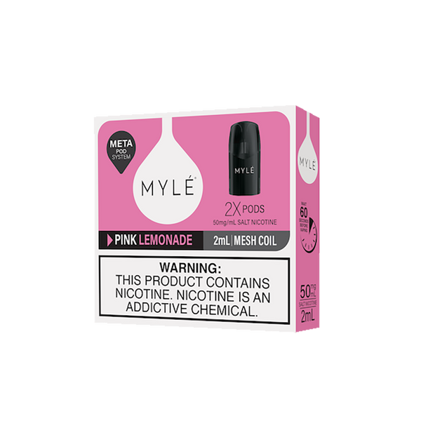 MYLE META POD - PINK LEMONADE - 5%  Cartouches Pré-Remplies  xvape.ma Maroc.