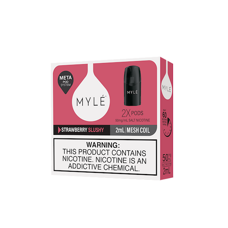 MYLE META POD - STRAWBERRY SLUSHY - 5%  Cartouches Pré-Remplies  xvape.ma Maroc.